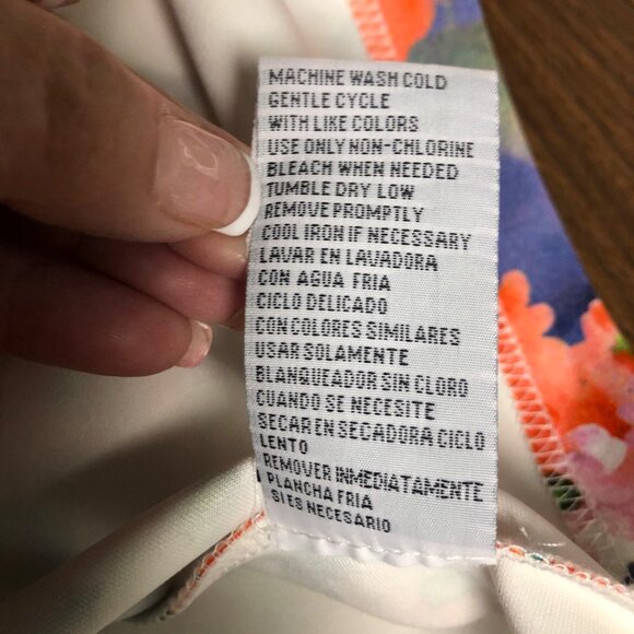 Madison Leigh Dress Womens Size 10 Colorful Geo Mod Floral Mixed Print Sheath - Picture 9 of 10